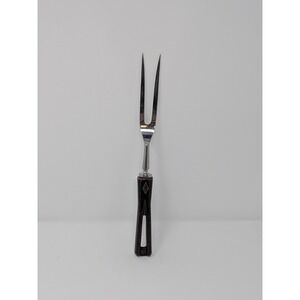 Vintage Stanley Stainless Steel Bakelite handle Carving Serving Fork MCM